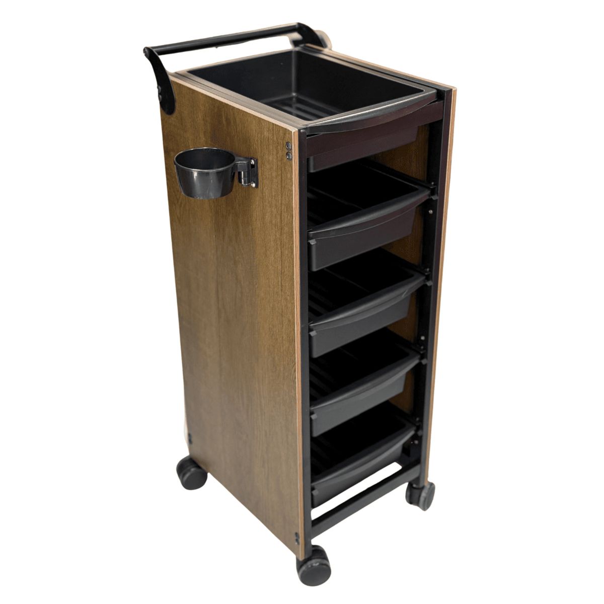 IMPOSALON - Carro ayudante profesional cafe con negro