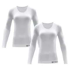 GIOVACCHINO - Pack de 2 Polera Cuello Redondo Microfibra Mujer