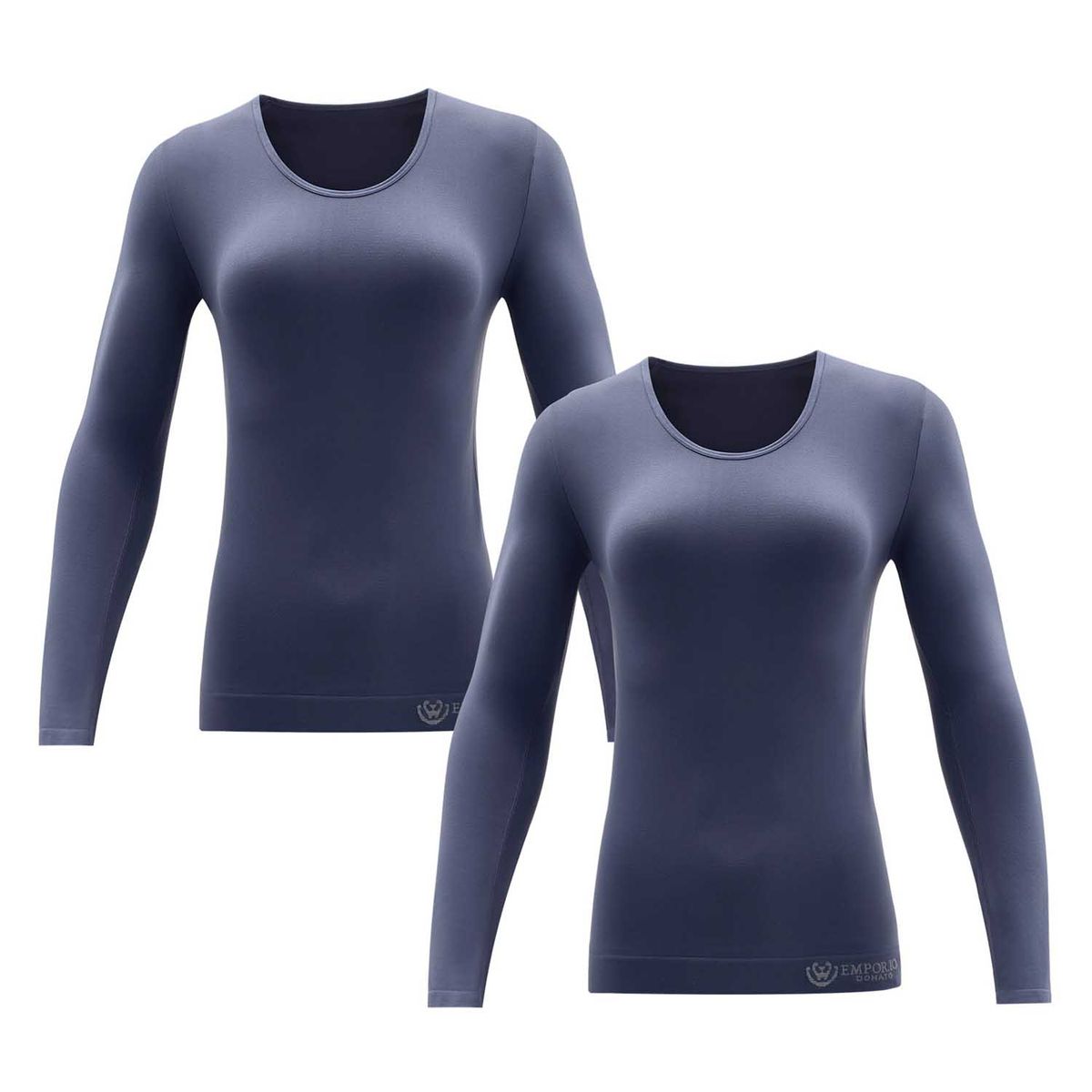 GIOVACCHINO - Pack de 2 Polera Cuello Redondo Microfibra Mujer