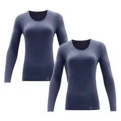 EMPORIO DONATO - Pack de 2 Polera Cuello Redondo Microfibra Mujer Giovacchino