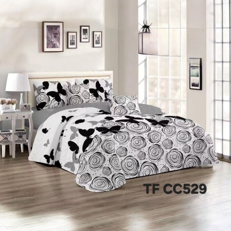 ANGELES DEL HOGAR - CUBRECAMA QUILT DE VERANO TF CON DISEÑO 2 PLAZAS