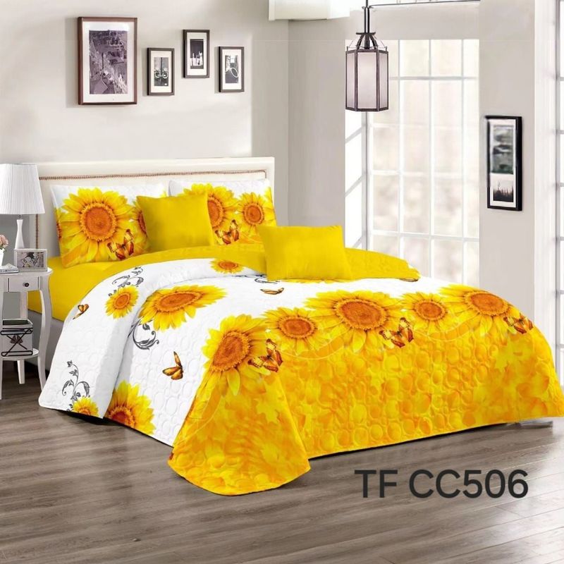 ANGELES DEL HOGAR - CUBRECAMA QUILT DE VERANO TF CON DISEÑO 2 PLAZAS