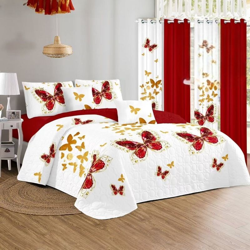 ANGELES DEL HOGAR - CUBRECAMA QUILT DE VERANO TF CON DISEÑO 2 PLAZAS