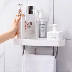 HOMEY - Colgador De Toalla Con Organizador Auto Adhesivo
