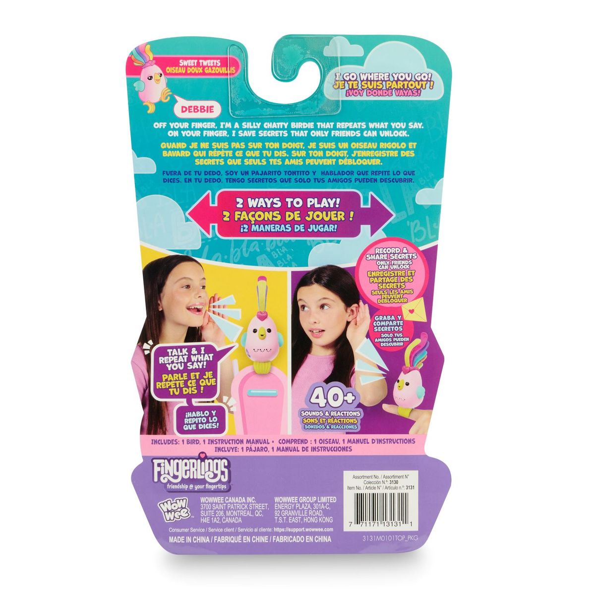 BOING TOYS - Fingerlings Pajarito Secreto Interactivo