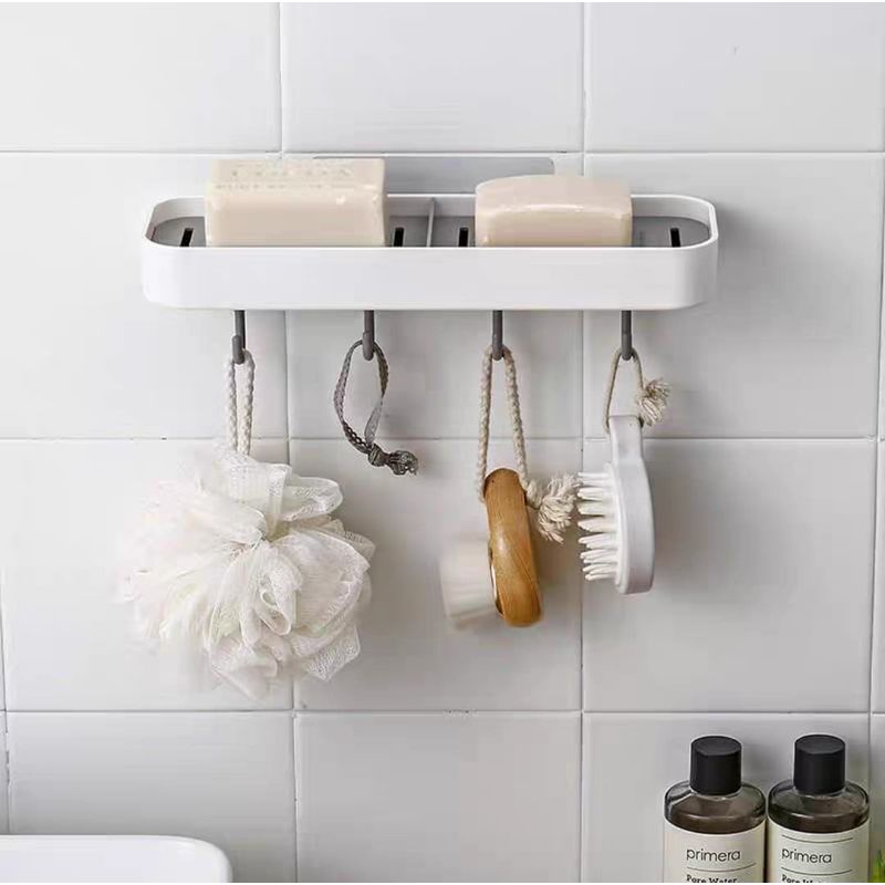 HOMEY - Organizador De Pared Para Baño Con Drenaje Auto Adhesivo
