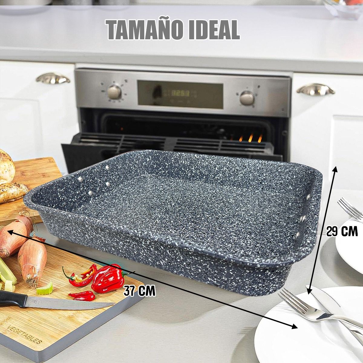 WAYU - Asadera Horno Wayu Asadera Granito Asadera Con Mango Wayu