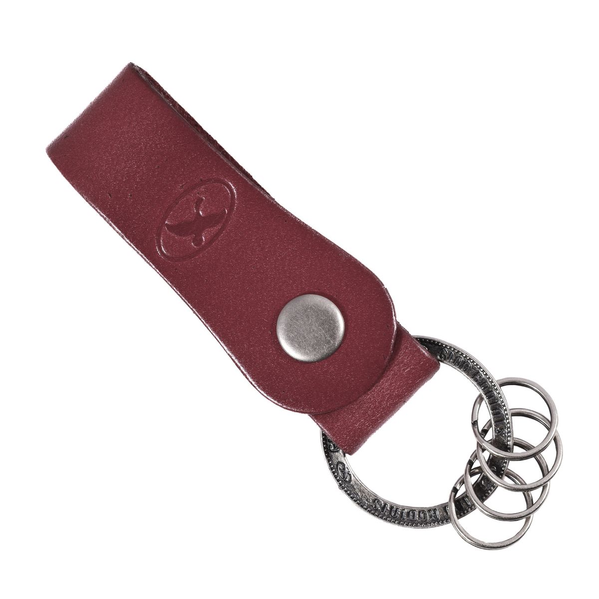 GINO RODINIS - LLAVERO CUERO HOMBRE  GINO RODINIS  LL120 ROJO