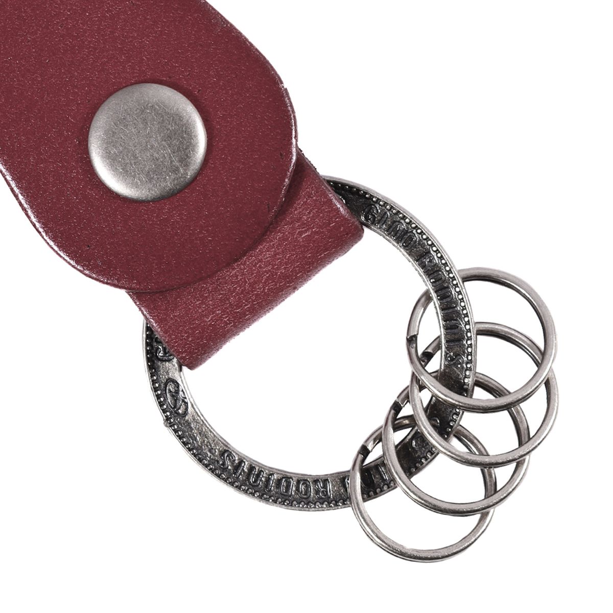 GINO RODINIS - LLAVERO CUERO HOMBRE  GINO RODINIS  LL120 ROJO