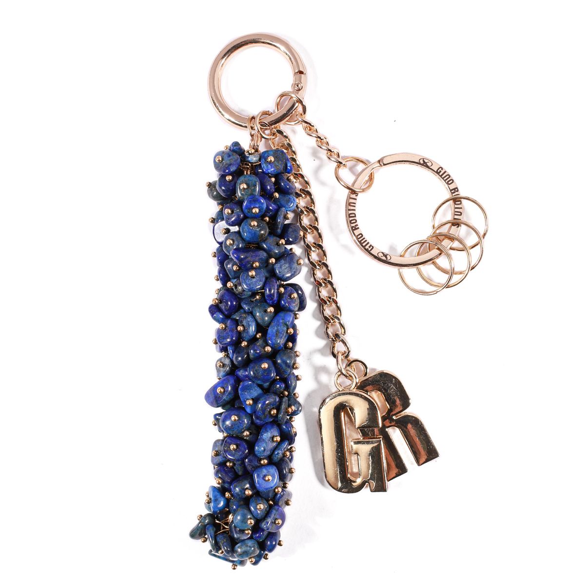 GINO RODINIS - LLAVERO Y COLGANTE DE BOLSO  MUJER GINO RODINIS  LL126 AZUL