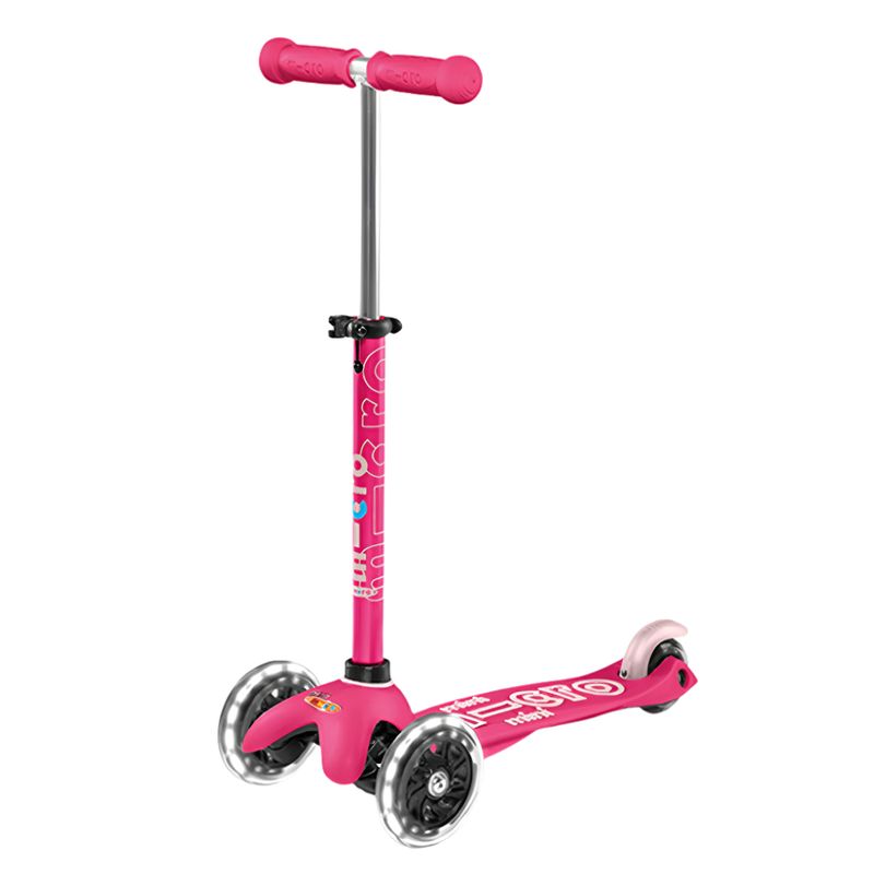 MICRO - Scooter Mini Deluxe LED Micro rosado