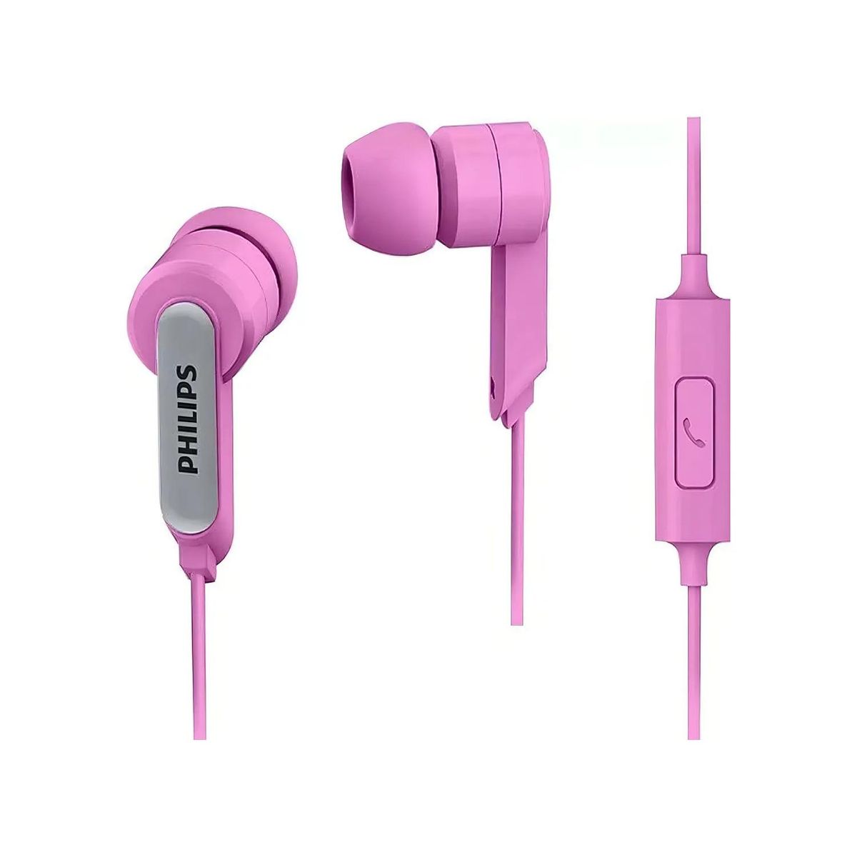 PHILIPS - Audifonos Manos Libres Jack 3.5 Rosado SHE1405 Philips