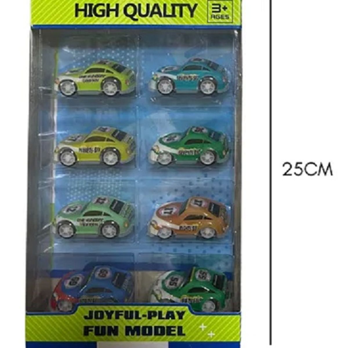 GENERICO - Autos de juguetes con diseños pack 8 Rally Blister