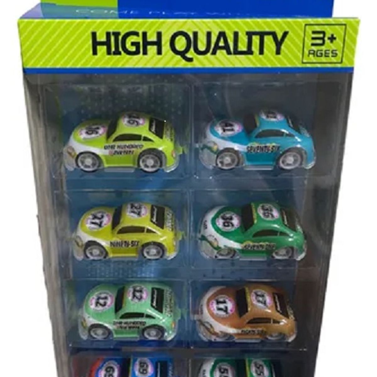 GENERICO - Autos de juguetes con diseños pack 8 Rally Blister