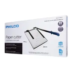 PHILCO - Guillotina Metalica Para Papel B4 A4 B5 A5 B6 B7 Ajustable