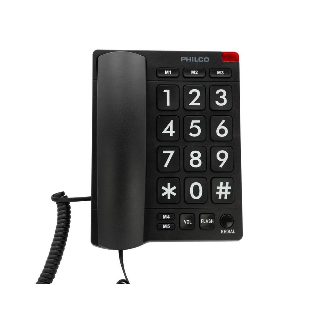 PHILCO - Telefono Sobre Mesa Botones Grandes Negro RT170BK Philco