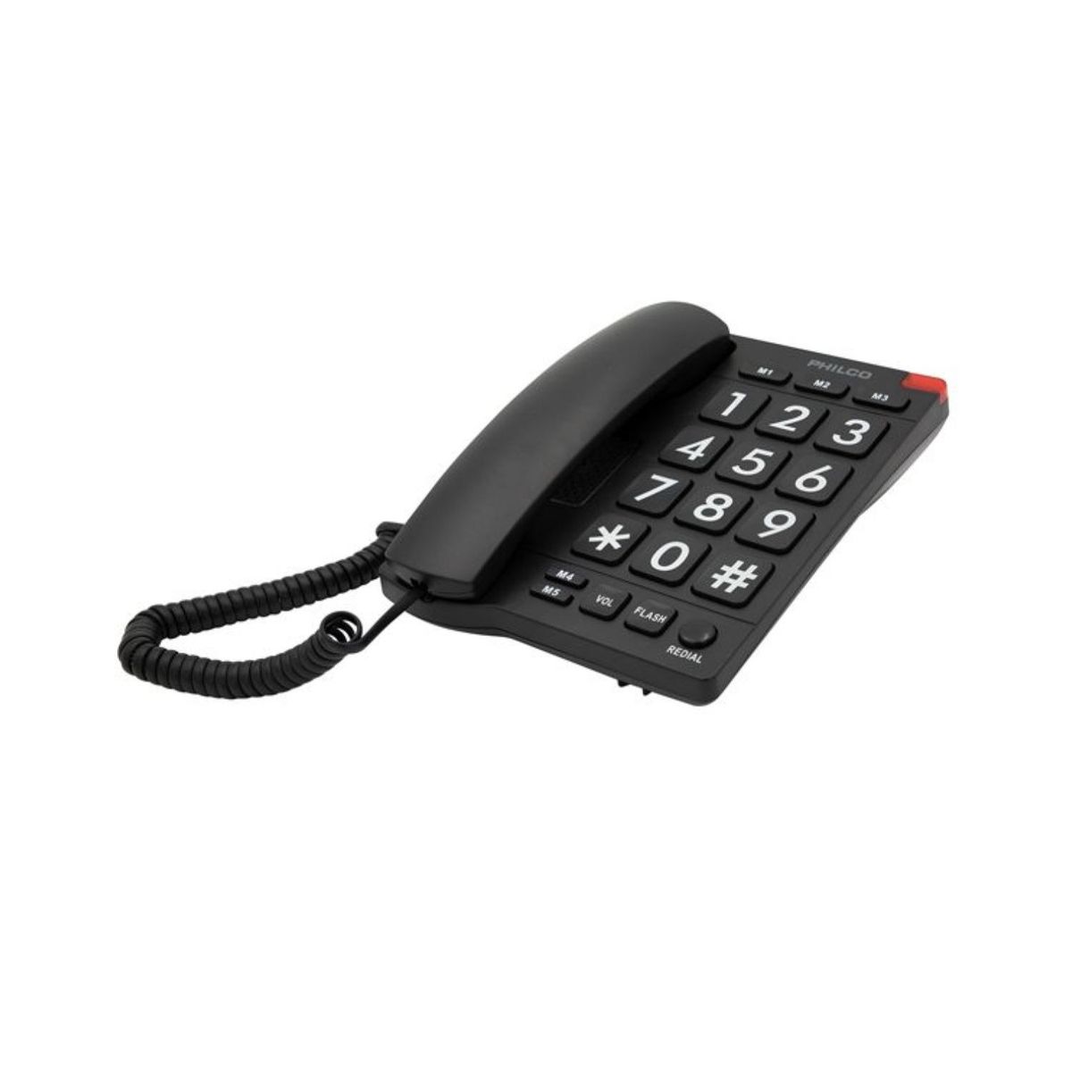 PHILCO - Telefono Sobre Mesa Botones Grandes Negro RT170BK Philco
