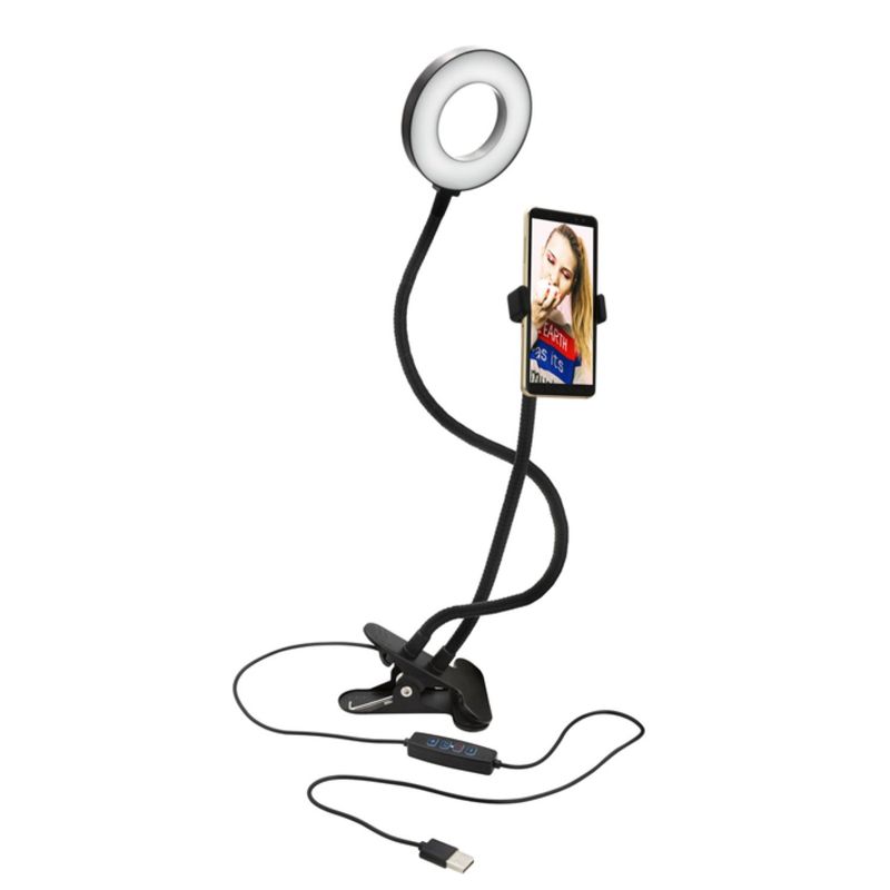 PHILCO - Soporte Tipo Clip Aro De Luz 4 Telefono Celular Phillco