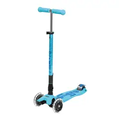 MICRO - Scooter Maxi Deluxe Plegable LED Aqua