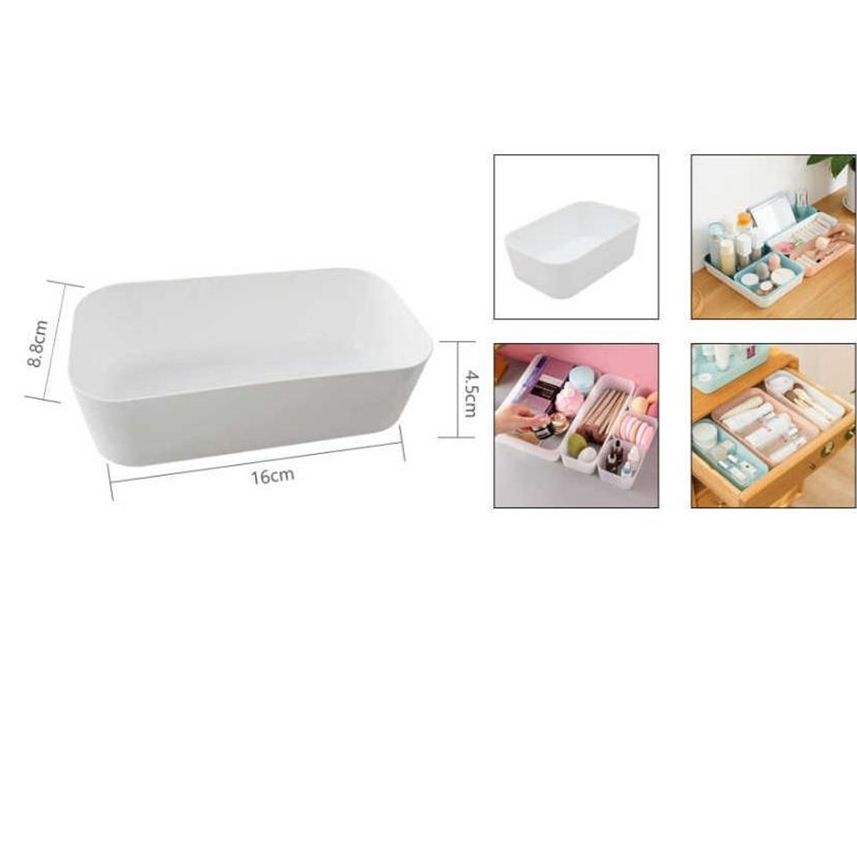 GENERICO - Set 6 Cesta Organizadora plástico