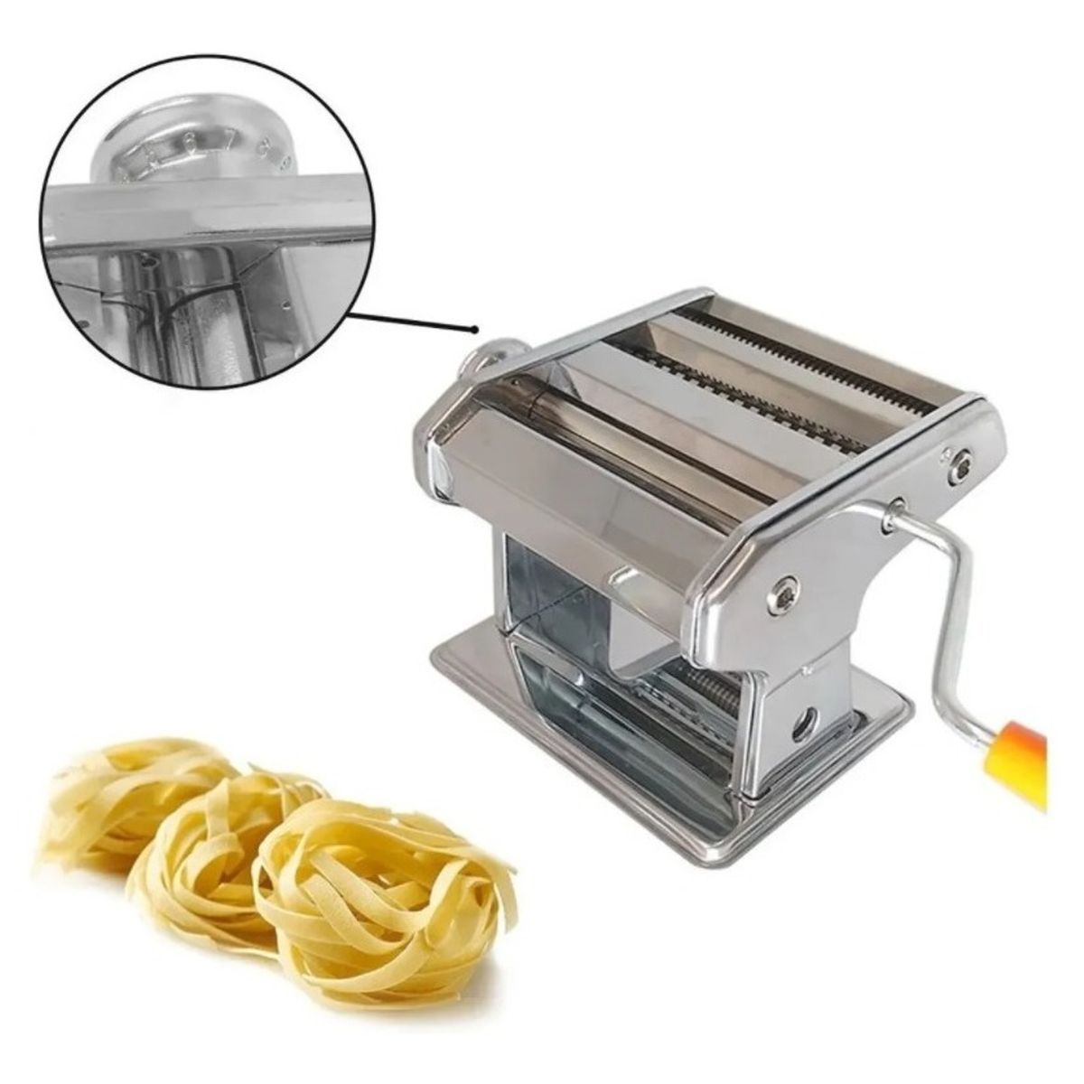 GENERICO - Maquina Manual De Pastas Acero Inoxidable Color Plateado