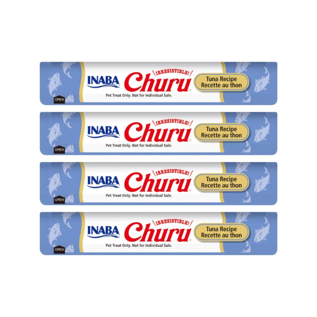 INABA - Churu Cat Atún 14g x4 - Pack 6 Unidades