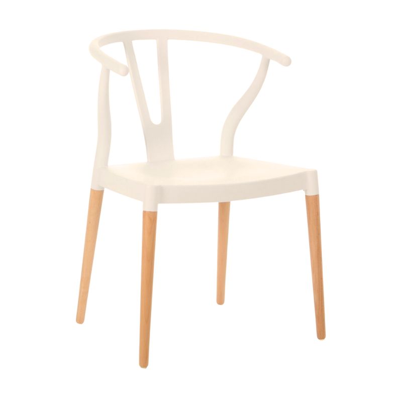 PANDALINO - Silla Wishbone - Moderna y Resistente - Beige