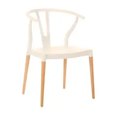 PANDALINO - Silla Wishbone - Moderna y Resistente - Beige
