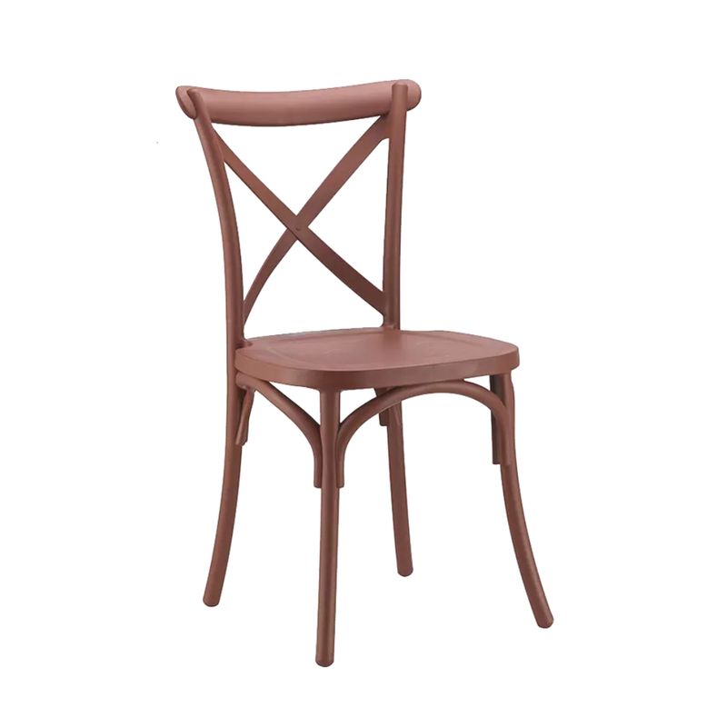 PANDALINO - Silla Crossback- Ideal Terraza y Interior - Marron