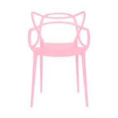 PANDALINO - Silla de comedor Masters diseño apilable y de alto trafico - Rosa