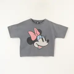 DISNEY - Polera Manga Corta Niña Minnie Cara Gris