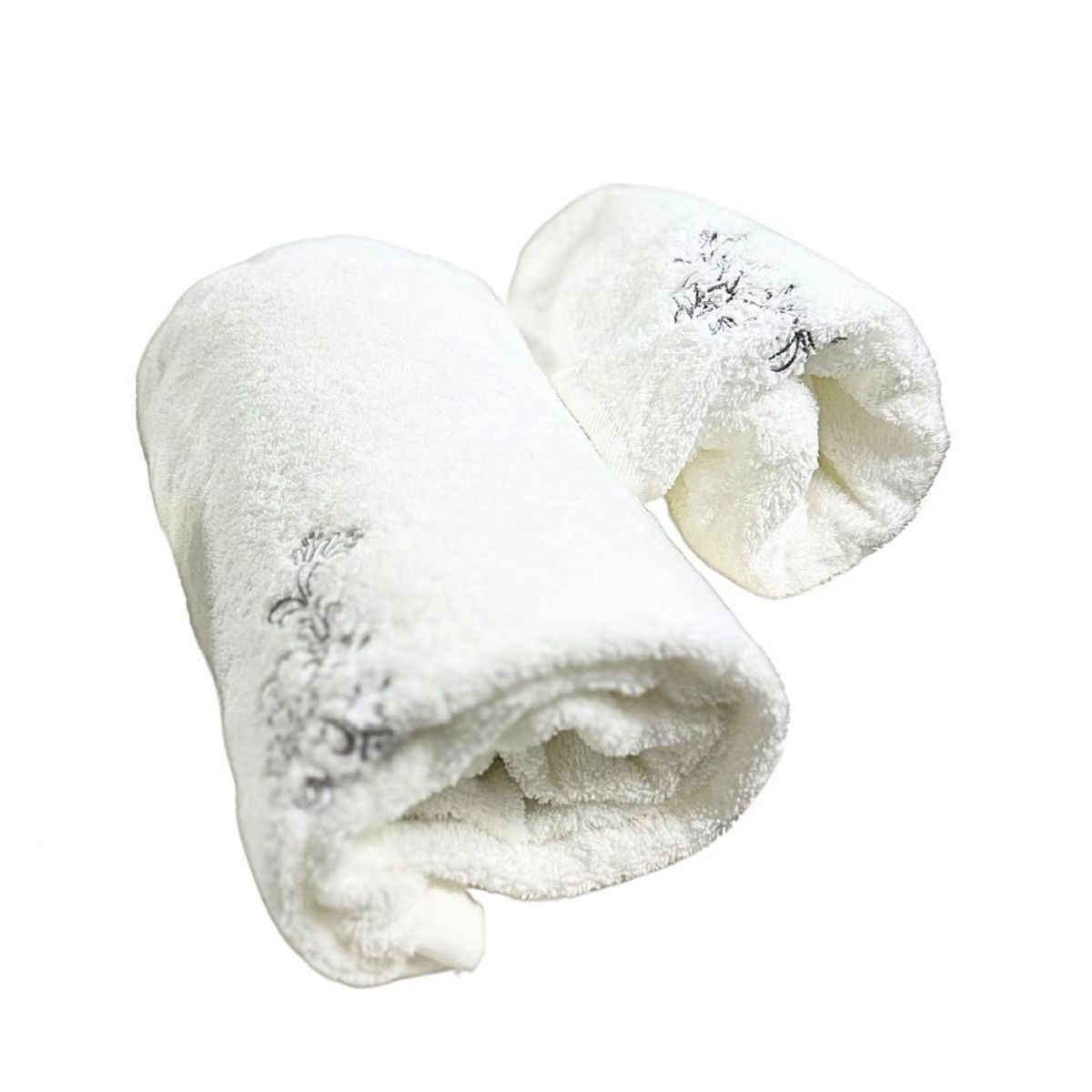 BOHEMIK - 3 TOALLAS ROYAL TOUCH Gray Visita 30cm x 45cm Algodón 550 GSM BOHEMIK