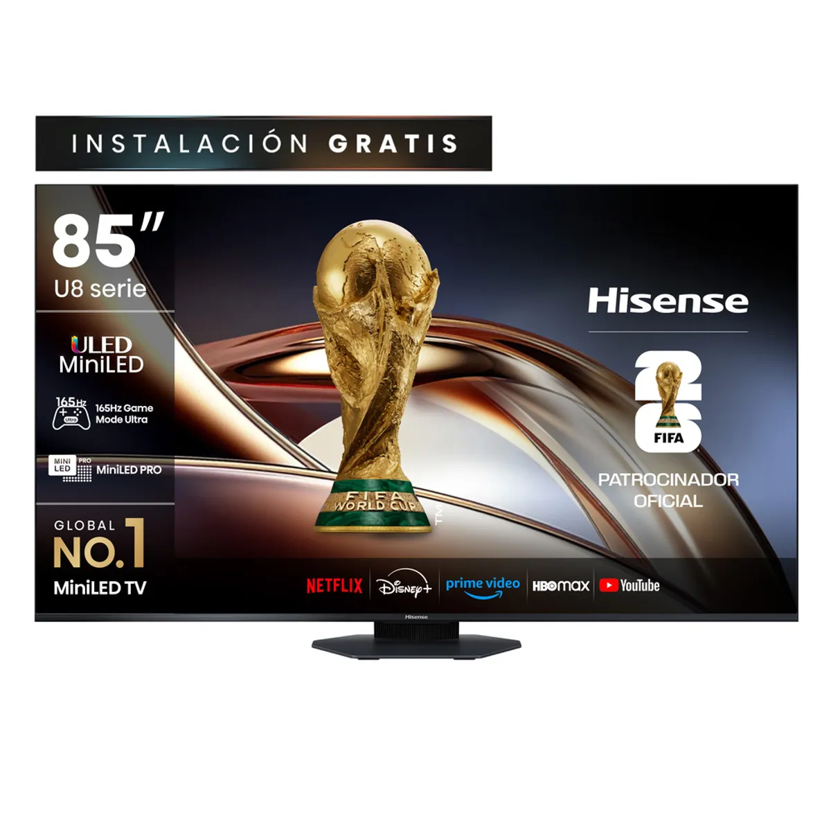 HISENSE - SMART TV MINILED 85 85U8QG 4K