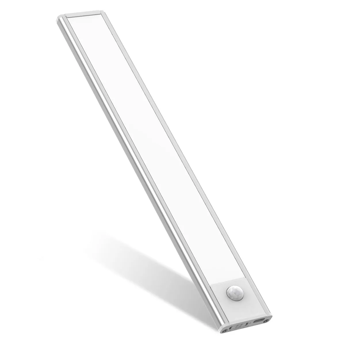 Barra de Luz Plateado Ultra Slim Luz Fría USB-C con sensor, marca HB LEDS - Foto Principal