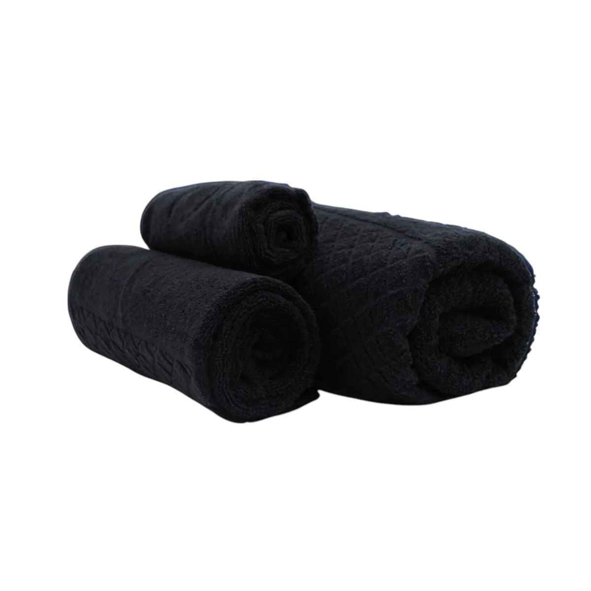 GENERICO - Toalla Extra Grande 100140cm 100% Algodon Color Negro Liso