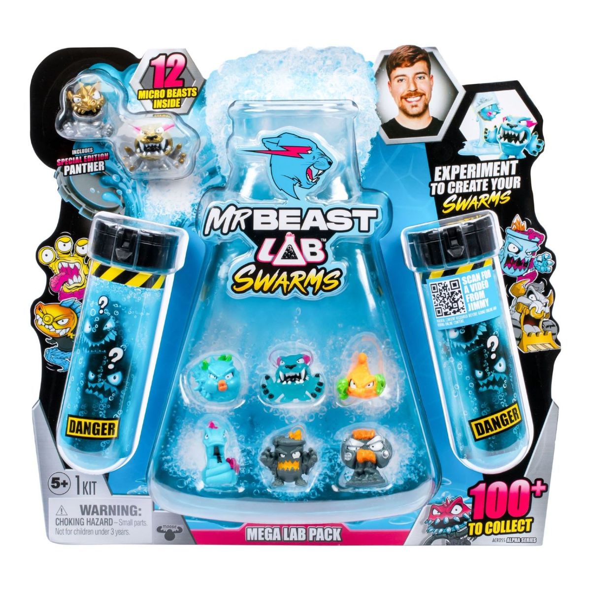 BOING TOYS - Mr Beast Lab Paquete De Laboratorio Swarms 12 Figuras