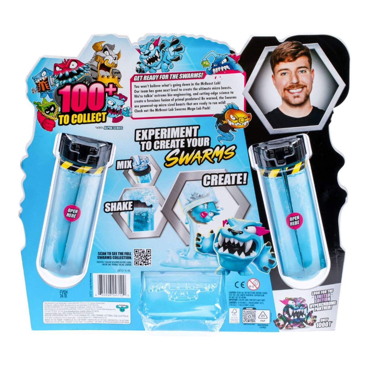BOING TOYS - Mr Beast Lab Paquete De Laboratorio Swarms 12 Figuras