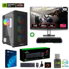 AMD CORP - Pc Gamer Ryzen 7 5700X - 16GB - RTX 5060 - 1TB (Parlante + Monitor 24") TNM01