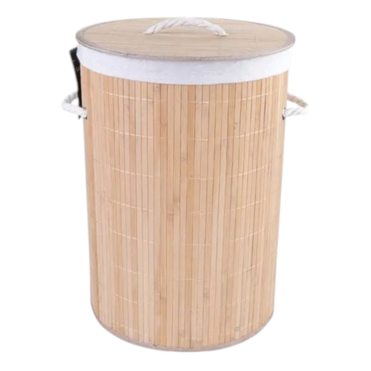 GENERICO - Canasto De Ropa Elegante Y De Excelente Calidad Color Beige Circular