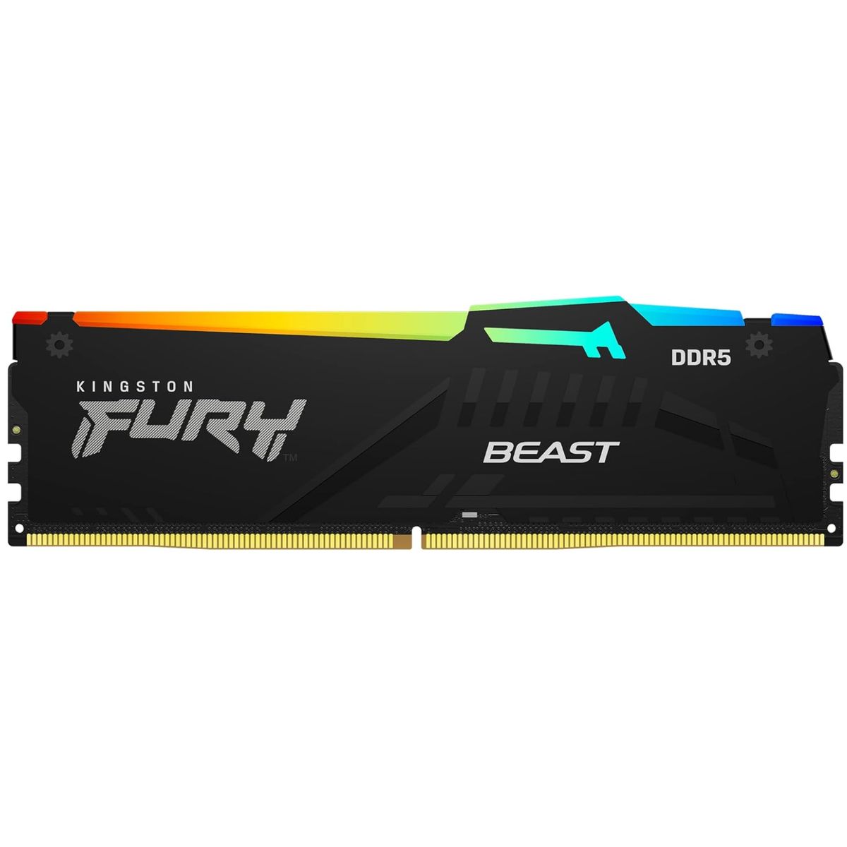 KINGSTON - DIMM 16 GB - DDR5 5600 MHZ - Kingston FURY Beast RGB Black - Intel XMP