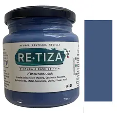 RETIZA - Pintura Tizada/Vintage AZUL COUNTRY 250 GRS al agua decorativa