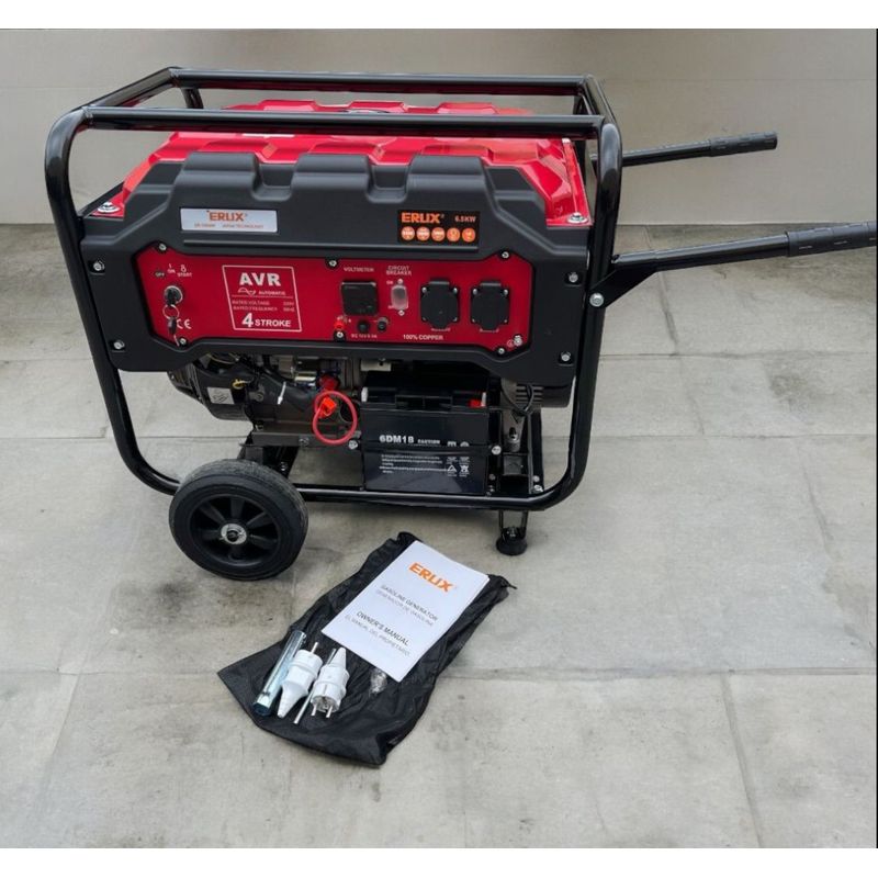 ERUX - Generador Eléctrico 6000w Motor 13hp + control  Erux - Lc japones