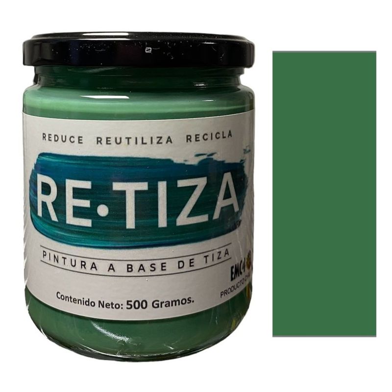 RETIZA - VERDE BROTE-CÉSPED 500 Grs. Pintura Tizada/Vintage base agua mate