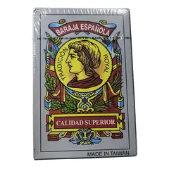 GENERICO - Naipe Royal Baraja Española Negra