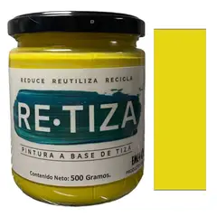 RETIZA - AMARILLO SOL 500 Grs. Pintura Tizada/Vintage base agua mate