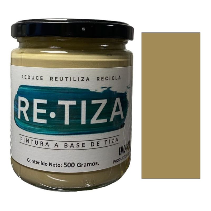 RETIZA - CAFÉ LATTE-NUDE 500 Grs. Pintura Tizada/Vintage base agua mate