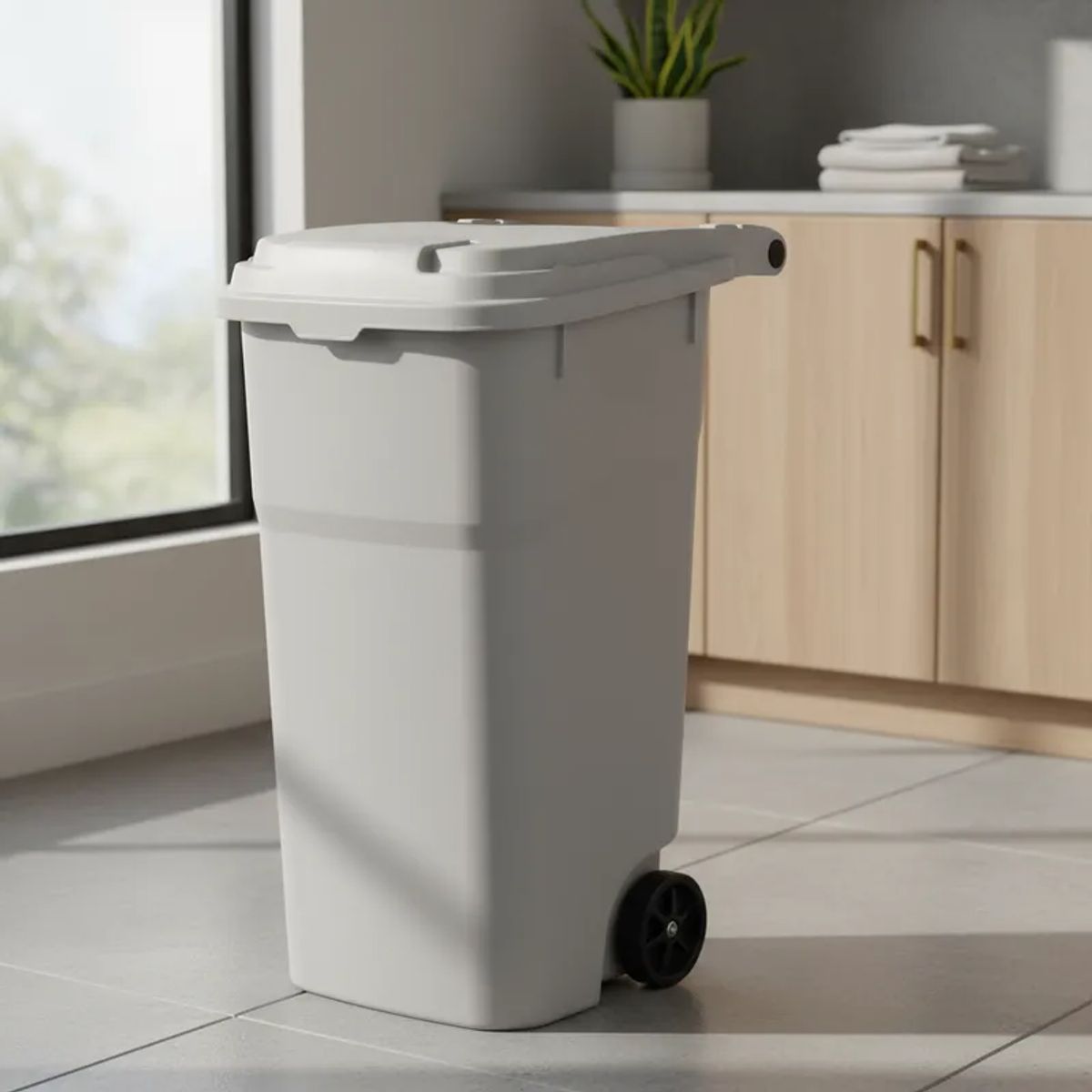 REYPLAST - Basurero Papelero Contenedor 132 Litros Modelo Bunker Marca Reyplast