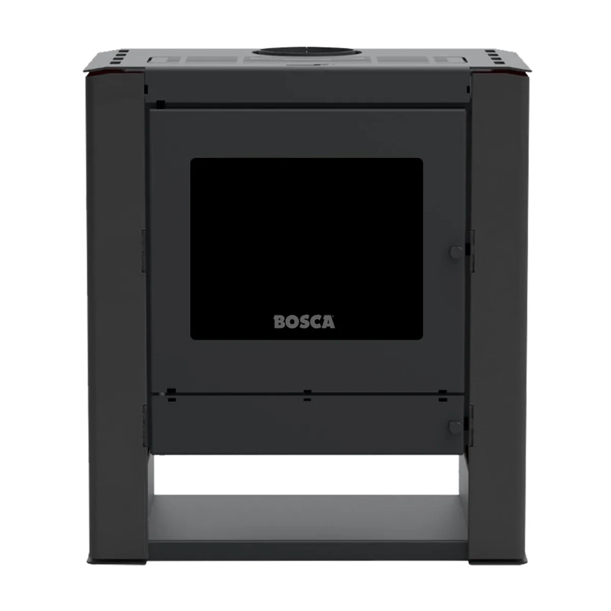 BOSCA - Estufa a leña Gold 500 Black Vision Charcoal