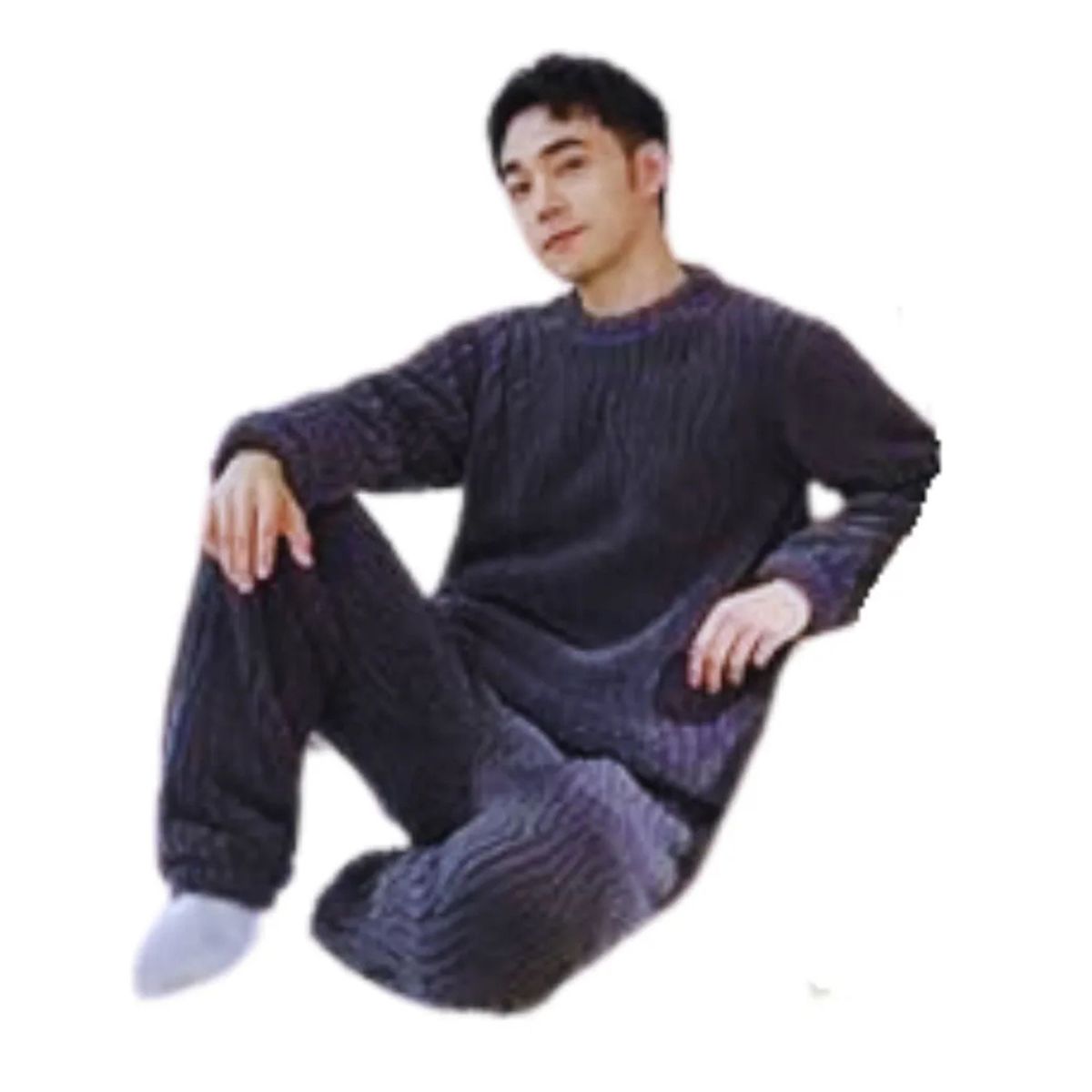 LOOK SHOP - Pijama Hombre Polar Excelente Calidad, Regalo Para Papa 032