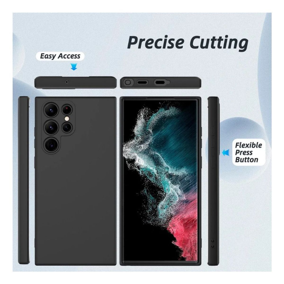 GENERICO - Carcasa para Samsung S25 Plus Silicona Antideslizante Suave